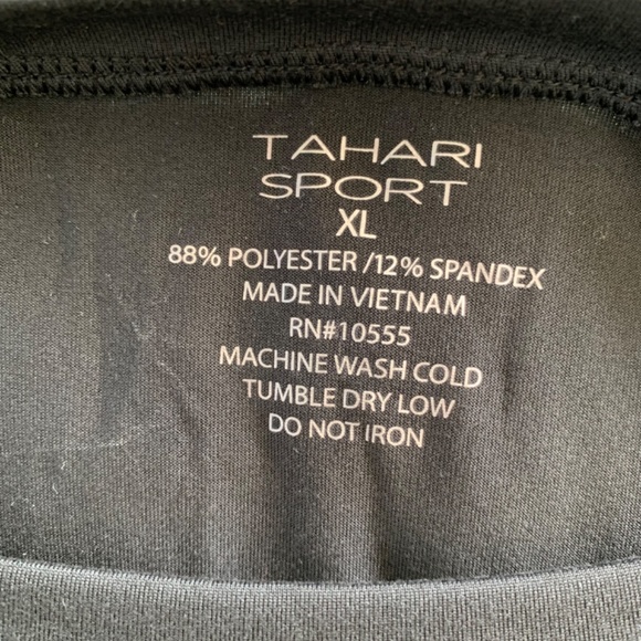 Tahari Sport  Size XL Black Top - Picture 5 of 5